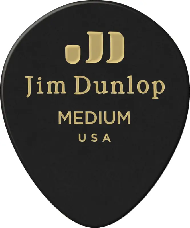 Billig Jim Dunlop 12 x Black Teardrop Medium