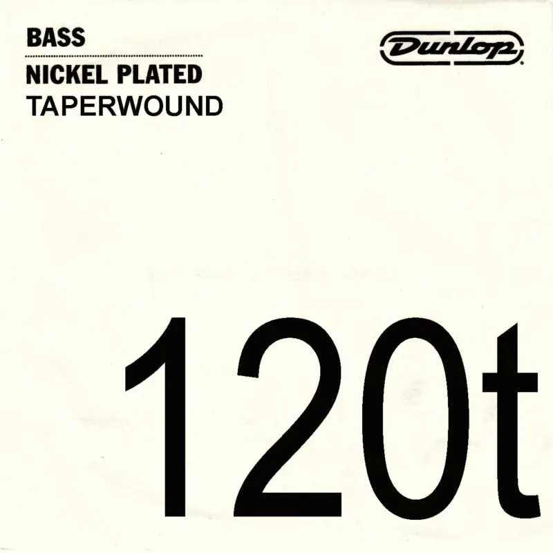 Jim Dunlop .120 NICKEL THREADED BASS ROPE TAPERWOUND Gratis Versand