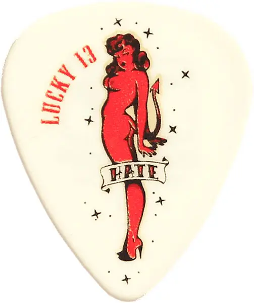 Kracherpreis Jim Dunlop 36 x 1,00mm Lucky 13 Series II Black #8 Hate Girl