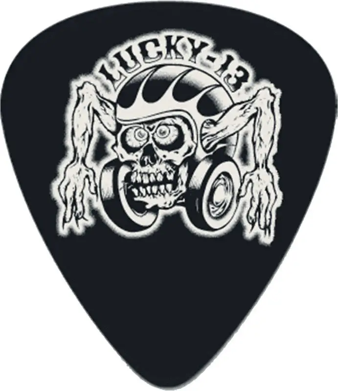 Neu Im Sortiment Jim Dunlop 36 x 0,60mm Lucky 13 Series III Black #16 Helmetskull