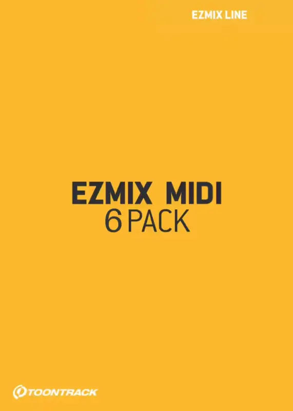 Toontrack EZmix MIDI 6 Pack Neu