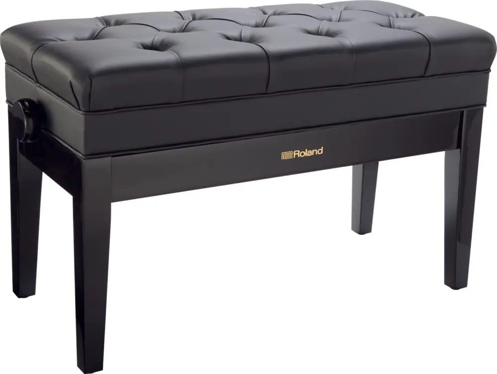 Angebot Roland Doppelklavierbank RPB-D500 Schwarz glänzend