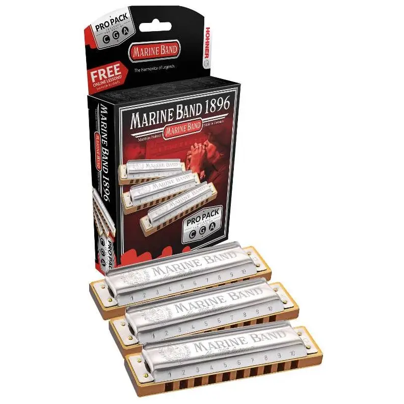 Solange Der Vorrat Reicht Hohner Marine Band Classic Pro Pack C, G und A Mundharmonika