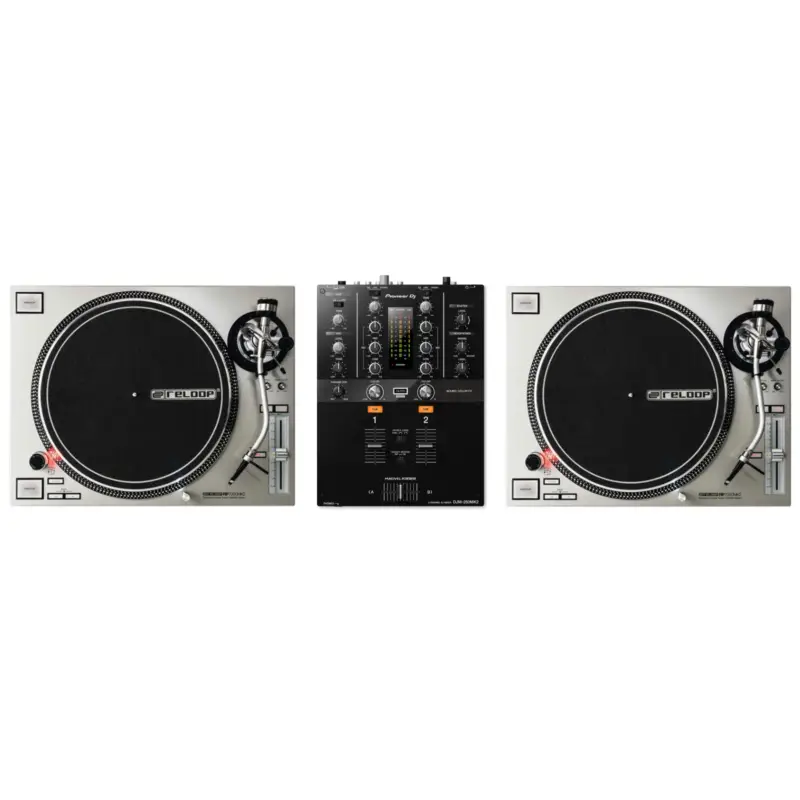 Reloop DJ VINYL DJ PACK: RP 7000 MK2 SILBER + DJM-250 MK2 Jetzt Kaufen