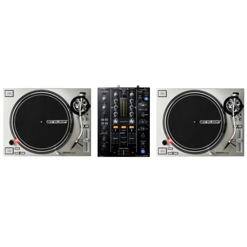 Abverkauf Reloop DJ VINYL DJ PACK: RP 7000 MK2 SILBER + DJM-450