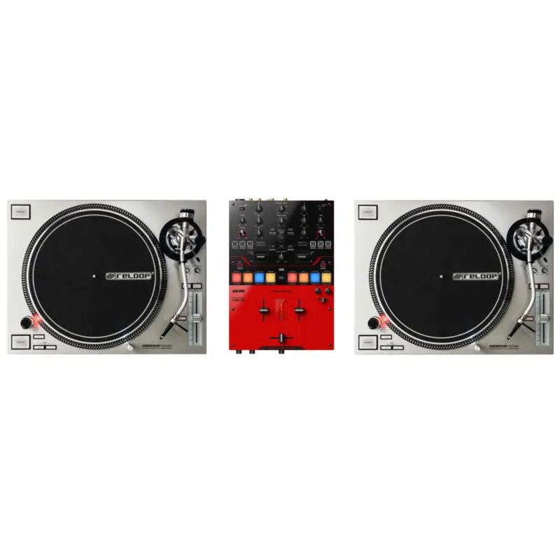 Reloop PACK REGIE DJ VINYLE : RP 7000 MK2 SILVER + DJM-S5 Sale