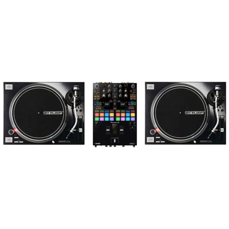 Markenprodukt Reloop PACK REGIE DJ VINYLE : RP 7000 MK2 BLACK + DJM S-7