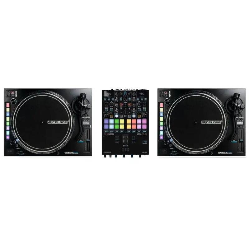 Reloop PACK REGIE DJ VINYLE : RP 8000 MK2 SILVER + ELITE Nur Für Kurze Zeit